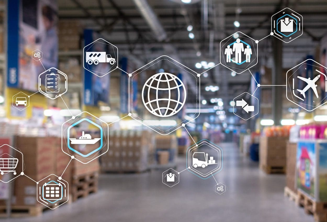 Camión logística terrestre